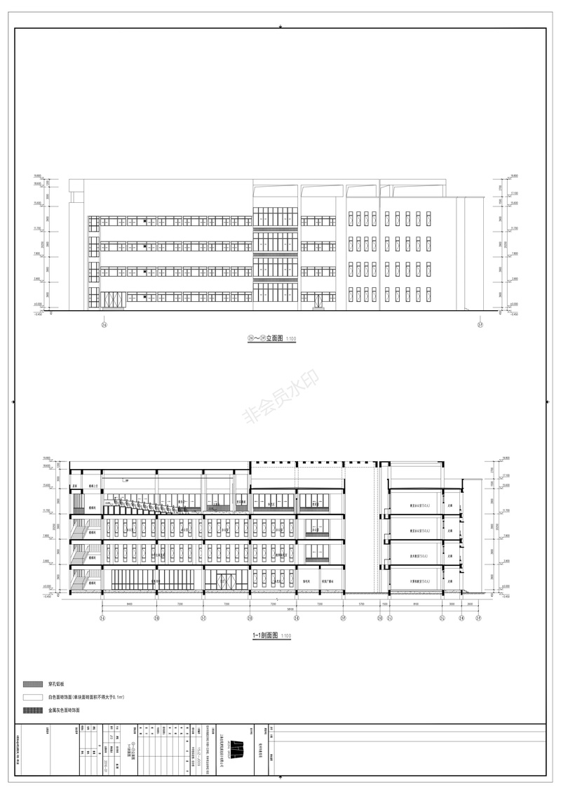 钦州市高新区实验学校设计 | 现代风格校园规划-59