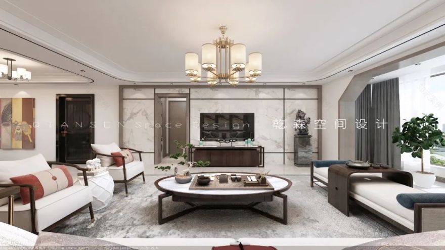 新中式家居设计,润物无声的艺术呈现-19