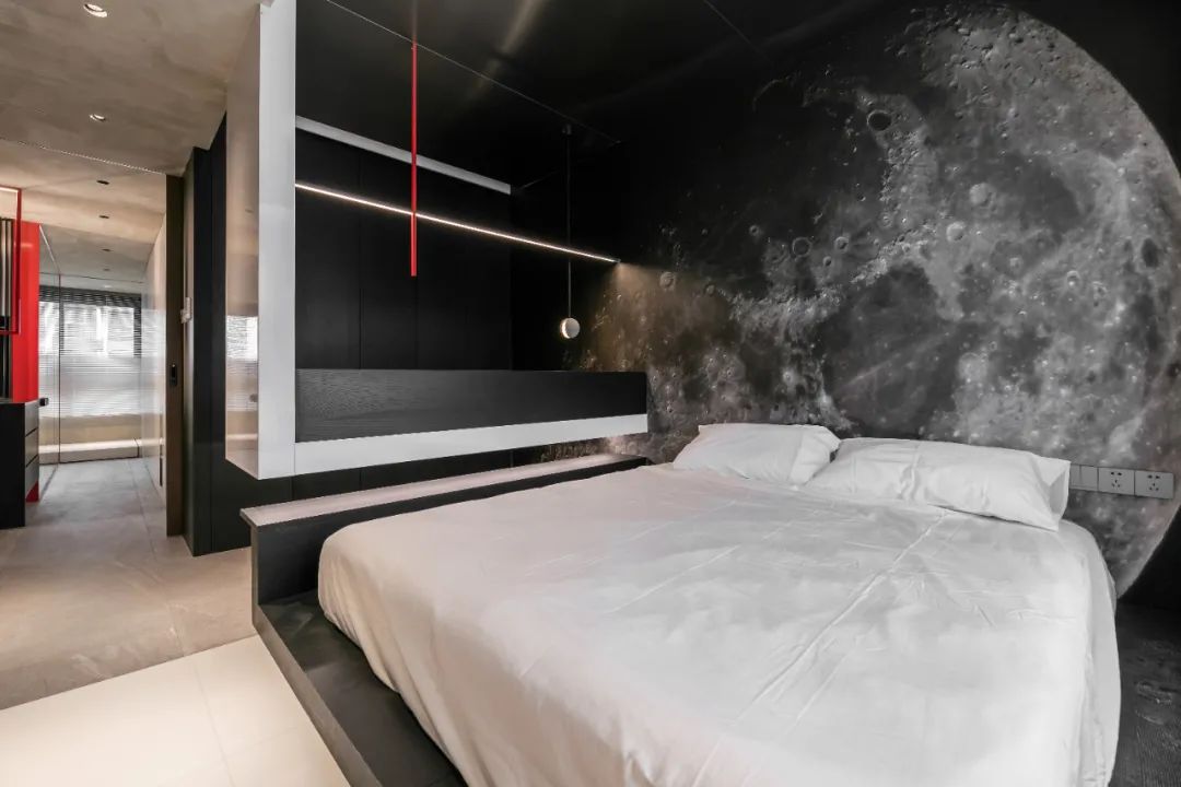 《星际穿越》几何美学,打造单身男业主的精致空间-74