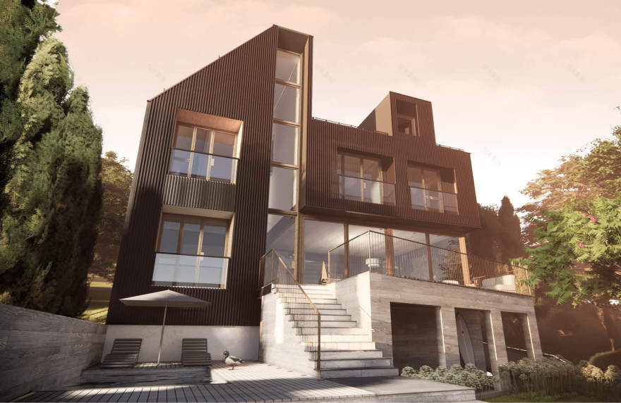 卡茨基尔山区的湖边小屋丨美国丨OPerA Studio-8