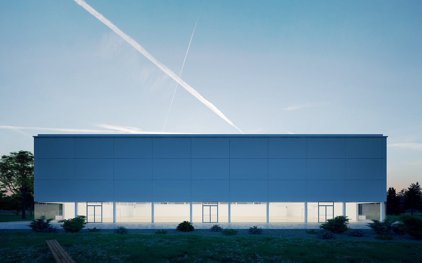 阿尔贝托·坎波·巴耶萨的多功能运动馆设计-3