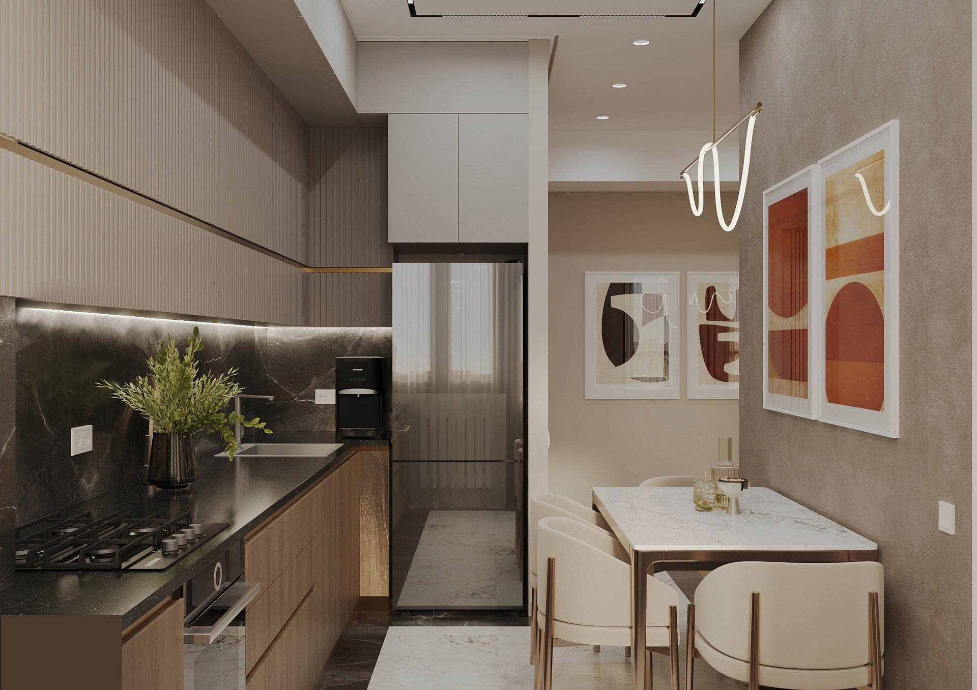 鲁尔现代室内设计

注：由于Lu·ery不太明确具体是什么，推测可能是鲁尔，此处按音译处理若有更准确背景信息，可进一步修正 丨ArmeniaYerevan丨Nelly Manukian,toon.project-21