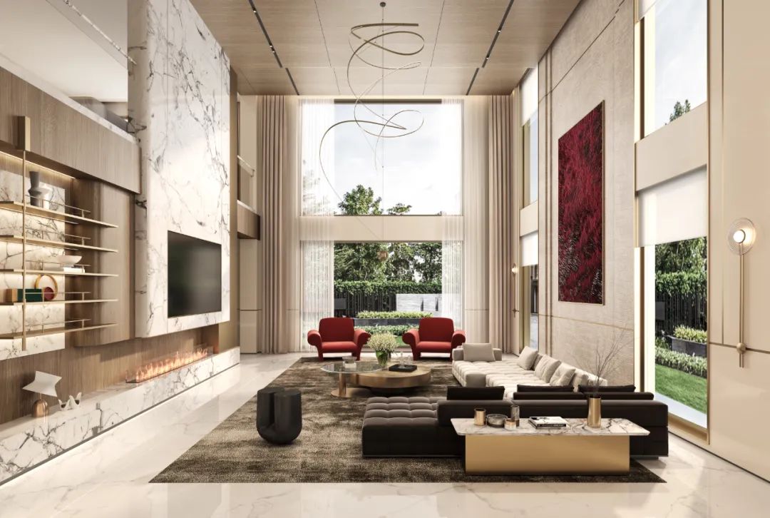 杭州富春江花苑奢华私人别墅豪宅 住宅设计丨中国杭州丨OTL 本体建筑空间设计-9