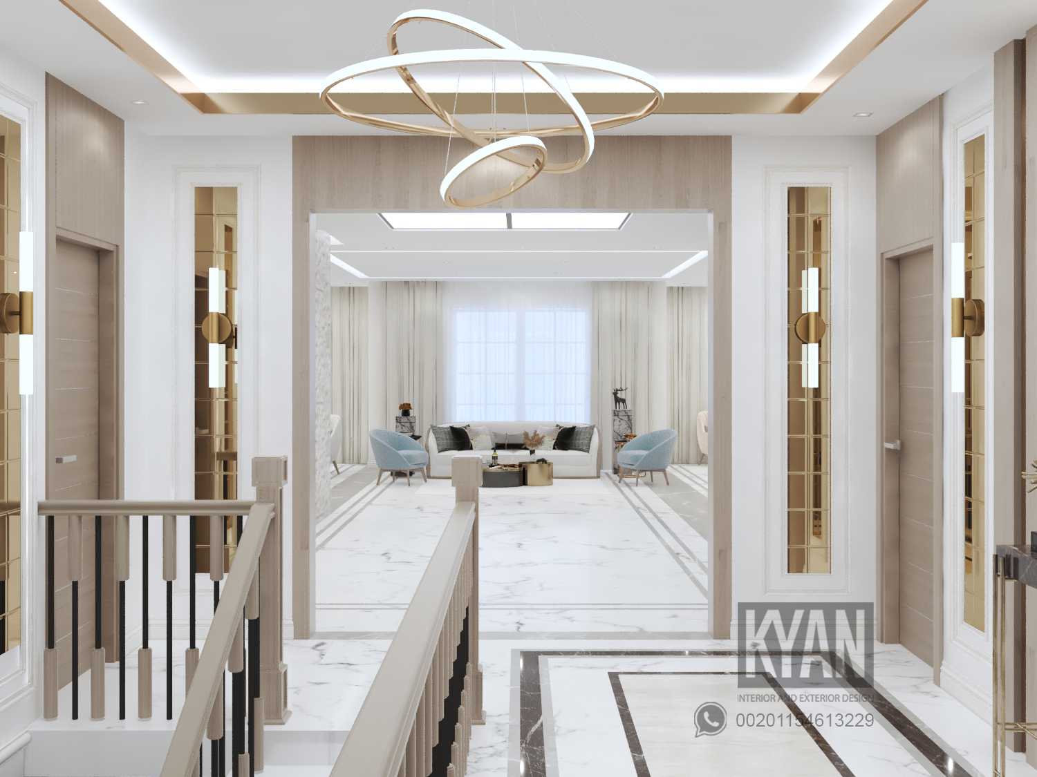 豪华新古典别墅入口-5