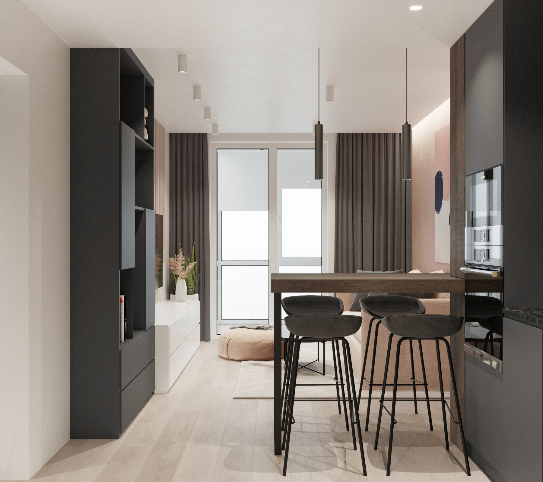 现代桃色公寓丨乌克兰利沃夫丨VYMIR DESIGN STUDIO-8