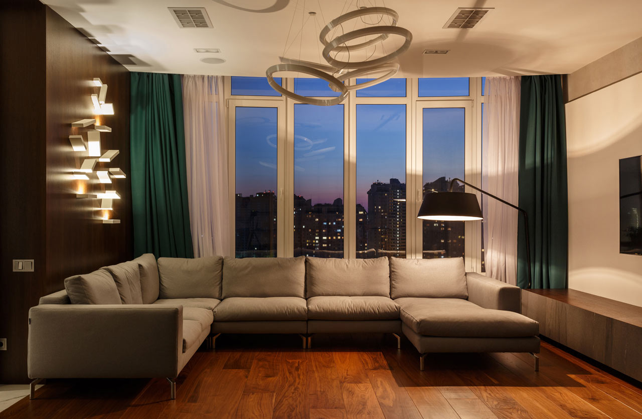 乌克兰顶层公寓 | 城市全景与简约设计的完美融合-25