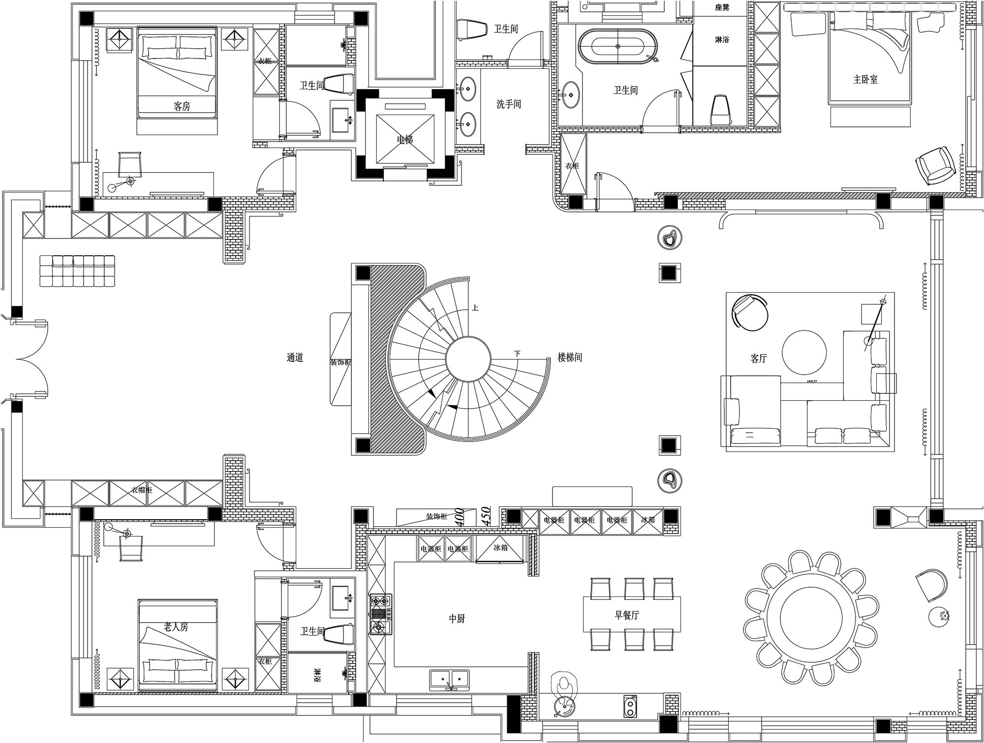 太湖高尔夫山庄别墅丨中国苏州丨苏州乾园空间装饰有限公司-41