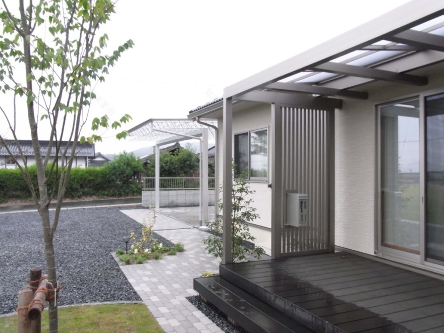 平屋建て和風モダン住宅の新築外構-39