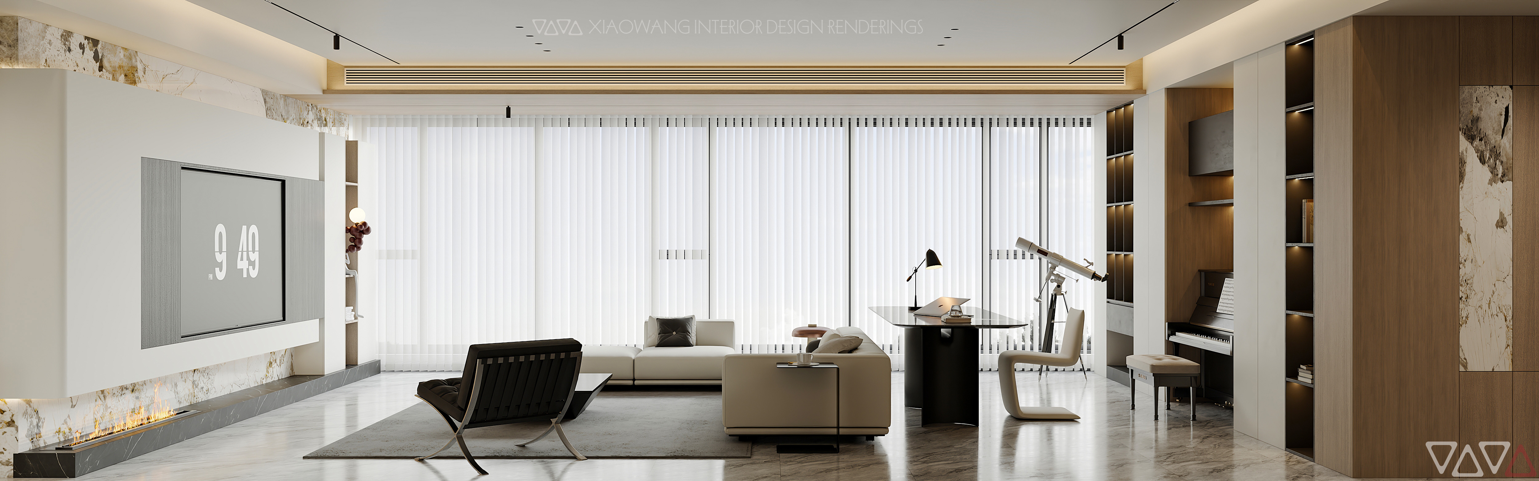 现代 意式客餐厅效果图-8