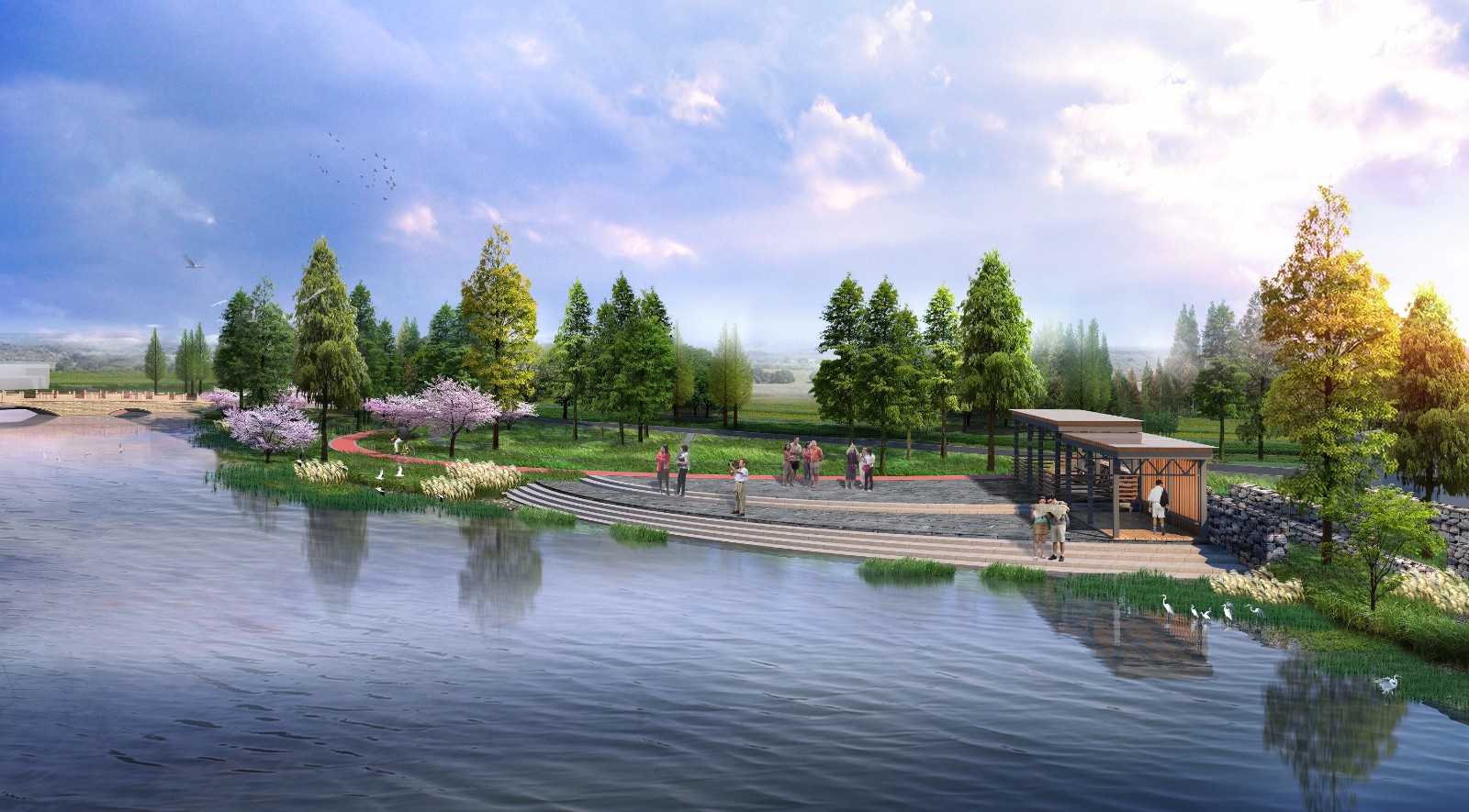 [园林景观] 公园 小桥 景色依旧-6