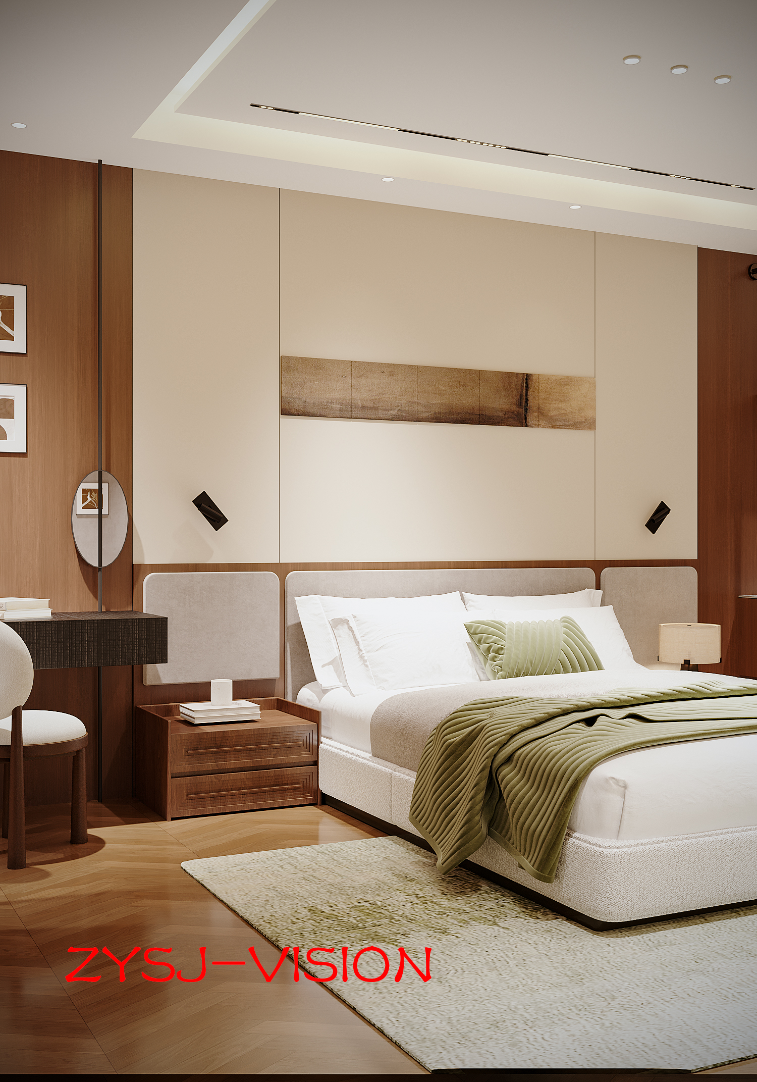 木语温居 · 中古风私宅卧室空间设计丨ZYSJ  VISION-9
