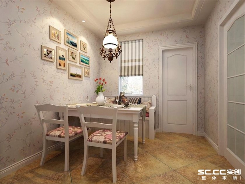 【上海实创装饰】韶光花园100平田园风格老房翻新装修设计-3