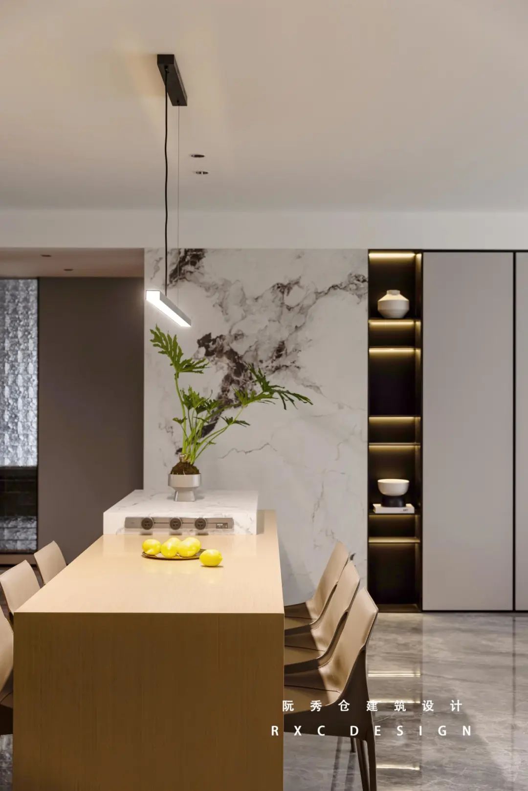 公园里 150㎡原木与灰黑的现代空间丨中国合肥丨阮秀仓建筑设计-24