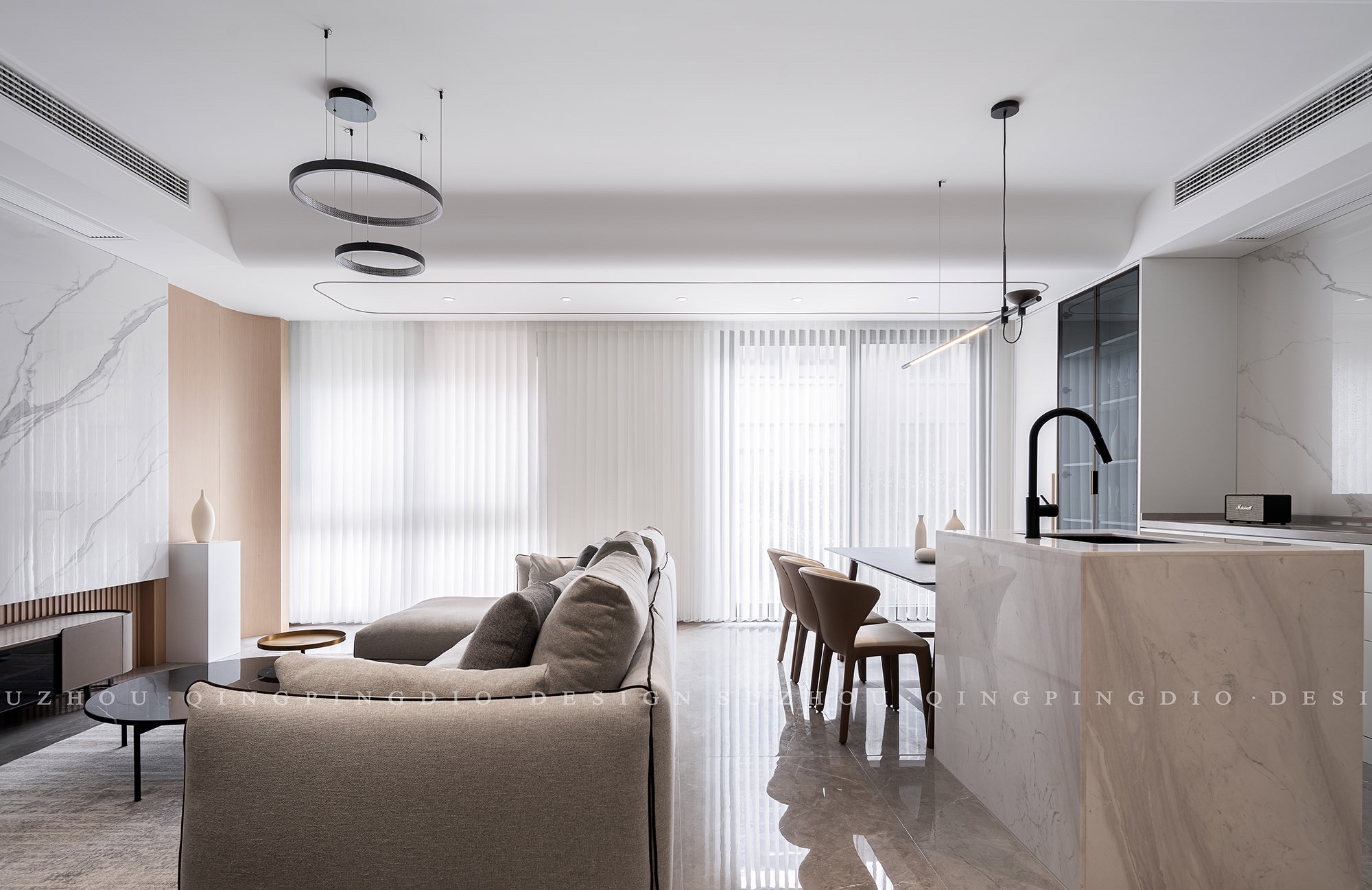 舟山白鹭湾花园丨中国舟山丨苏州清平调空间设计-5