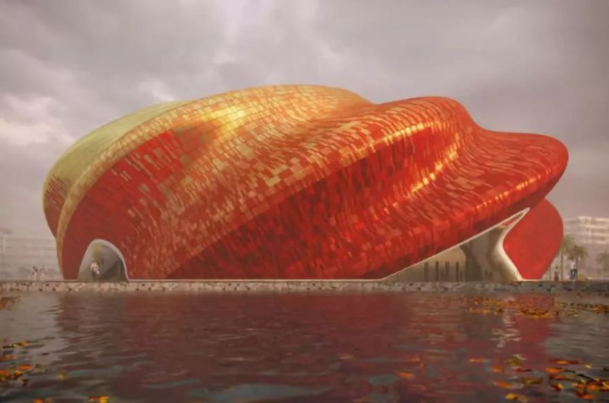 空灵无锡太湖剧院 | 竹海抽象,白柱金顶,智能算法优化结构-68