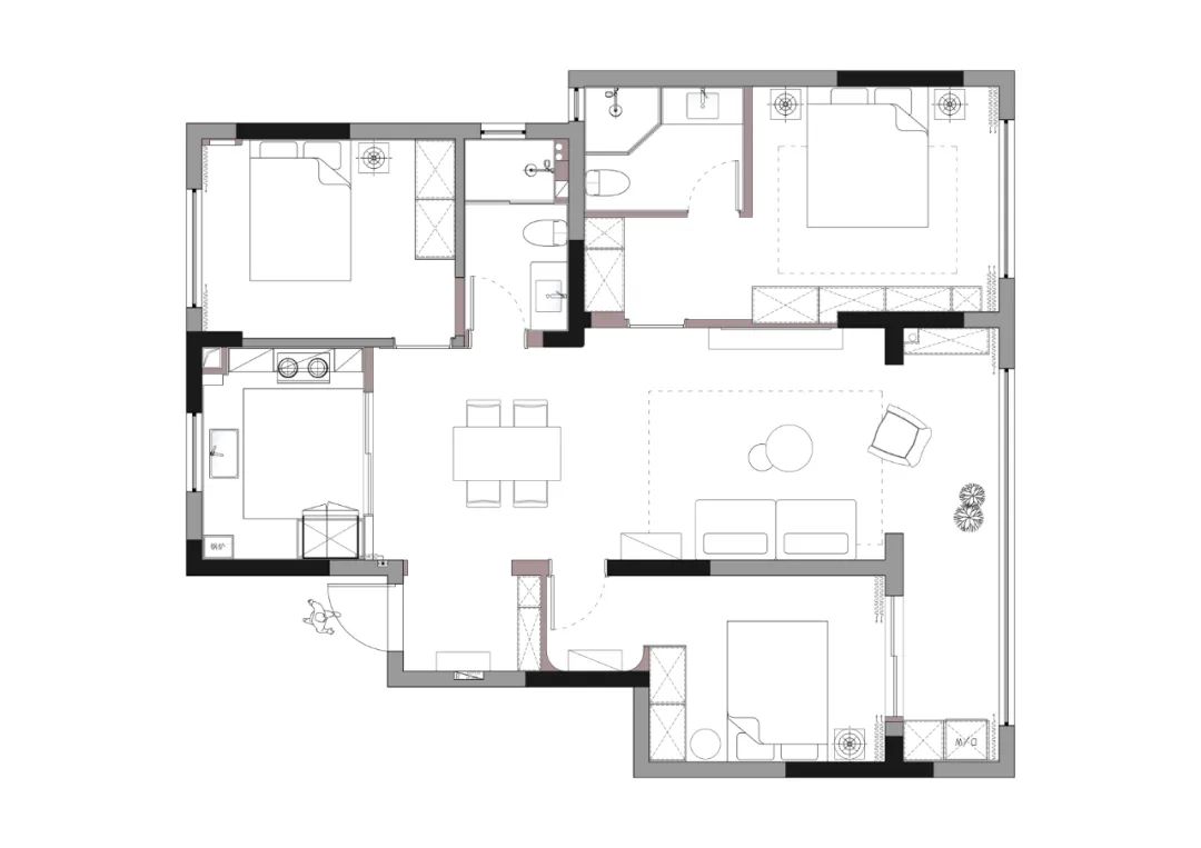 留白·私宅 · 舒适自然的轻复古之家丨留白屿下空间建筑-2
