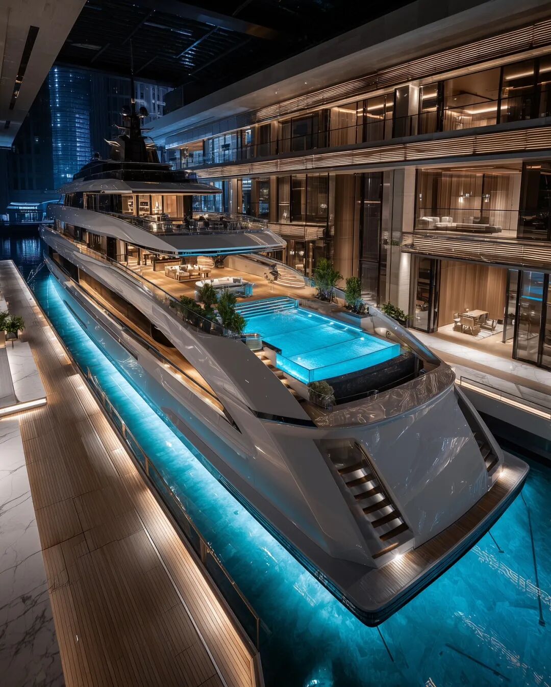 “海洋皇冠”超级游艇｜迪拜漂浮宫殿-0