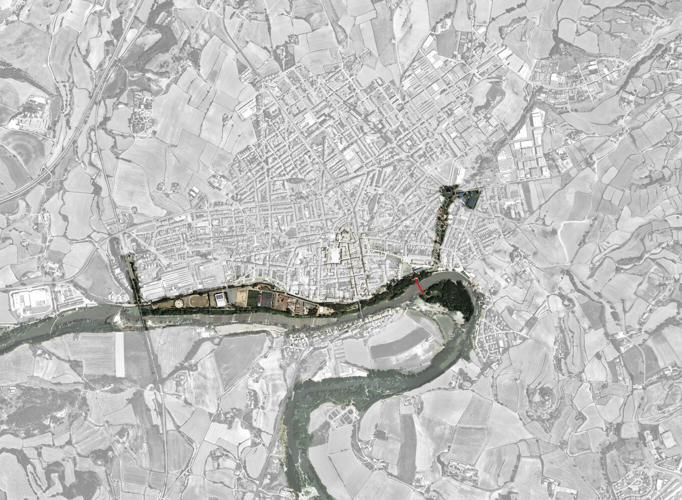 Manlleu 河可淹没桥梁设计丨西班牙-4