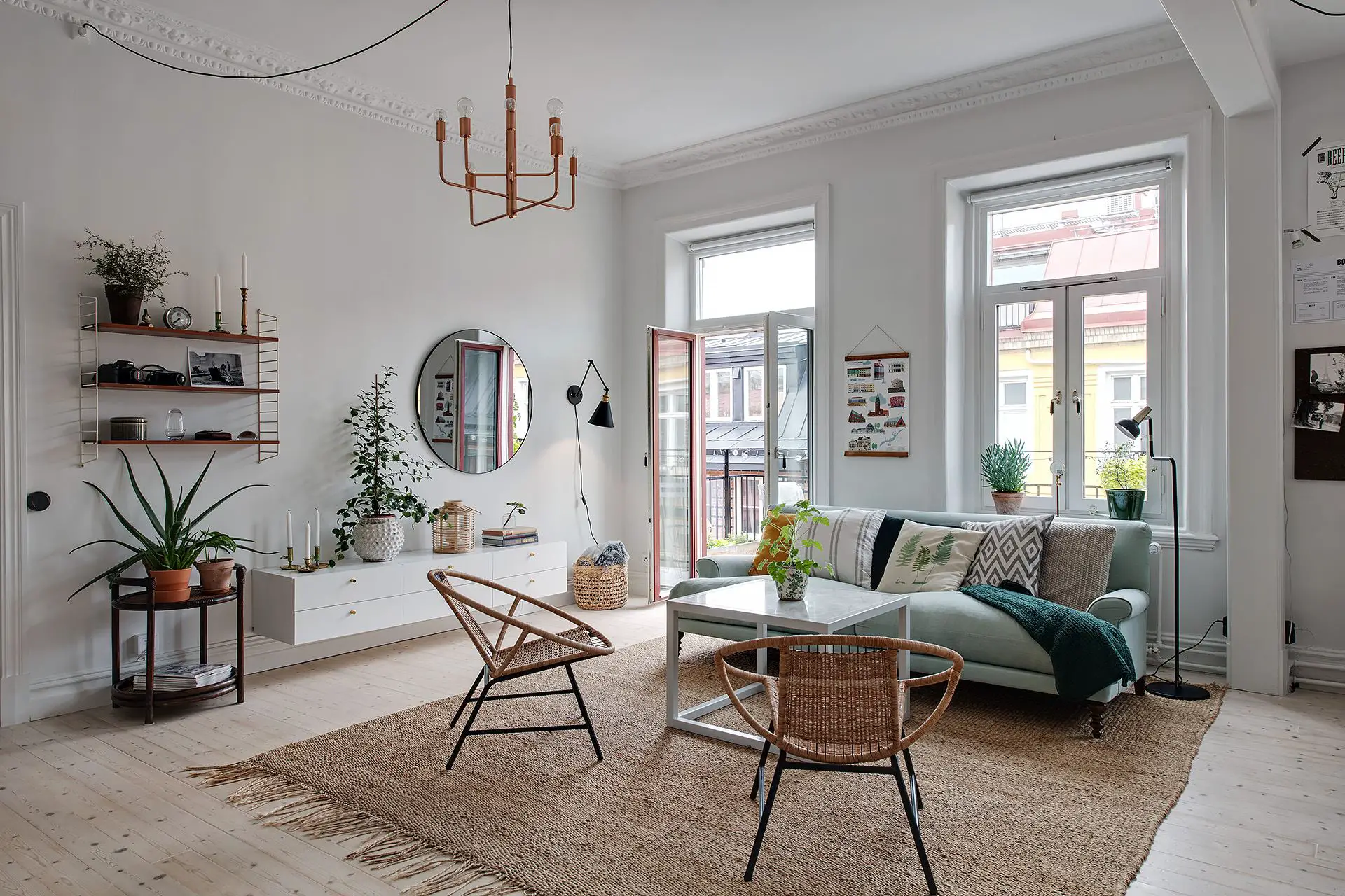 瑞典百年建筑的现代厨房改造-4