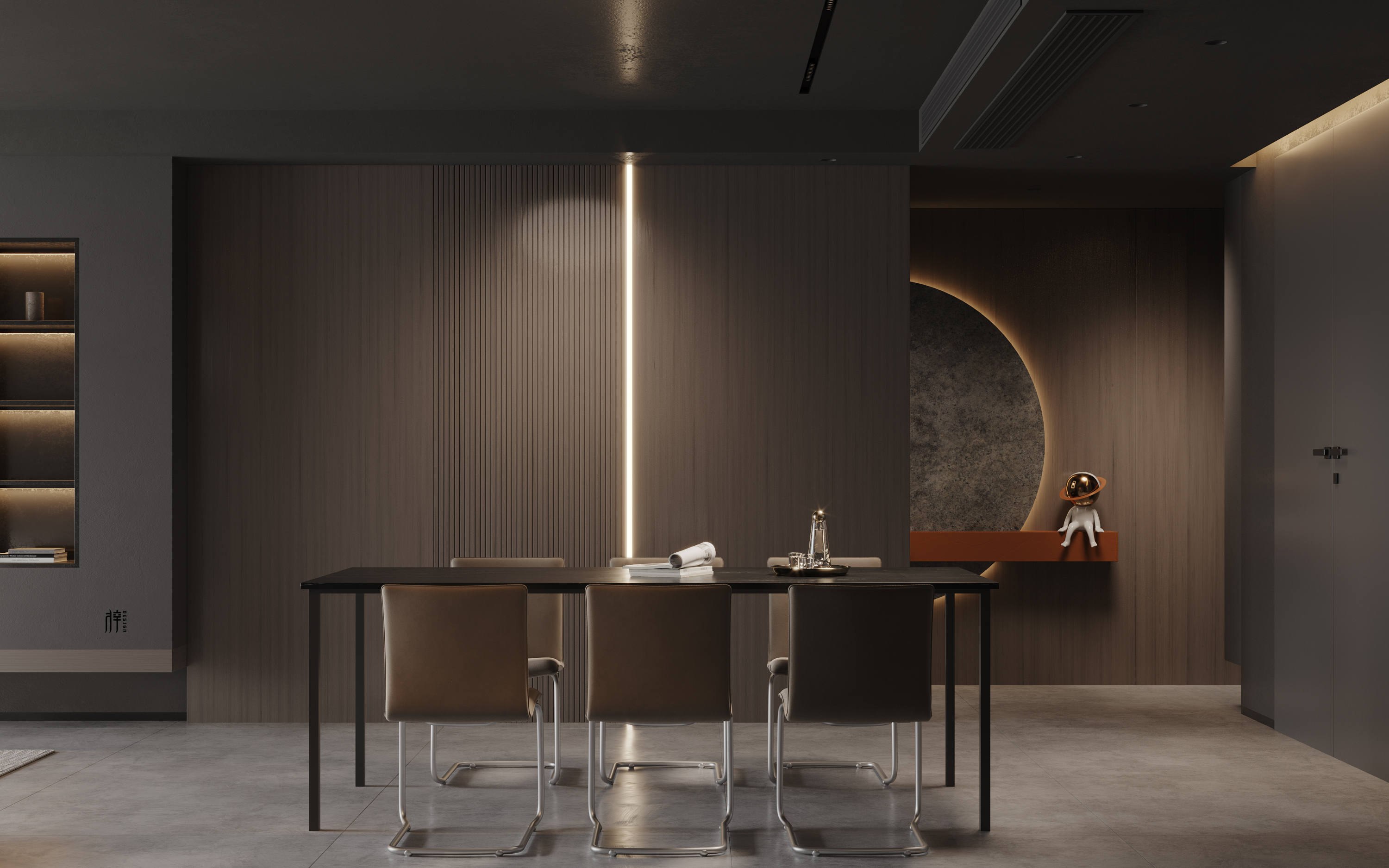 深灰与奶油色的极简碰撞-9