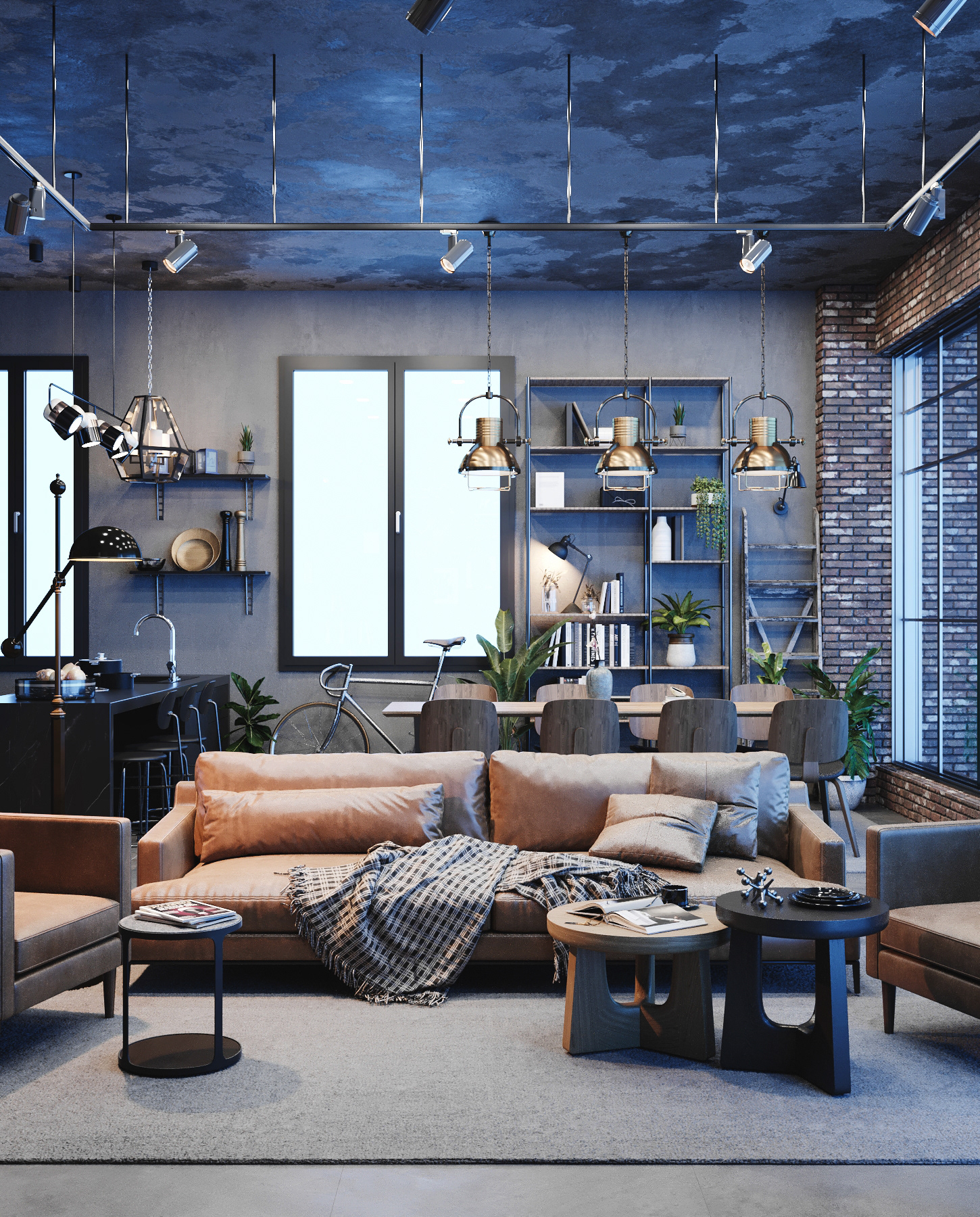 工作室工业风格丨Youssef Mohamed Awad-9