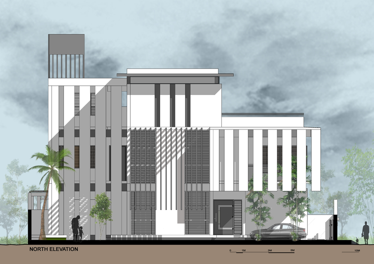 树拥抱者 · 印度班加罗尔的自然现代住宅-48