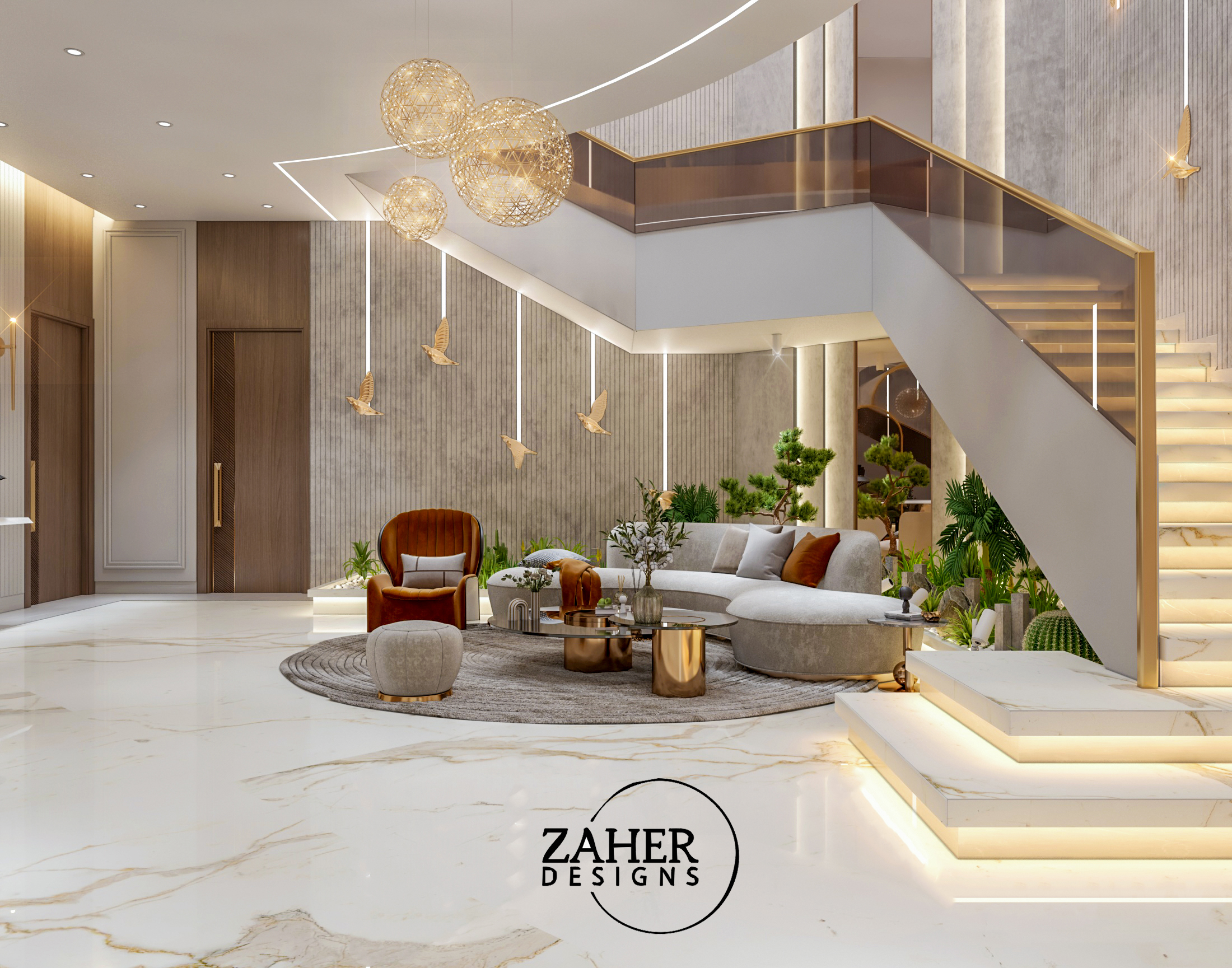 豪华别墅入口丨卡塔尔丨Ahmed zaher-6