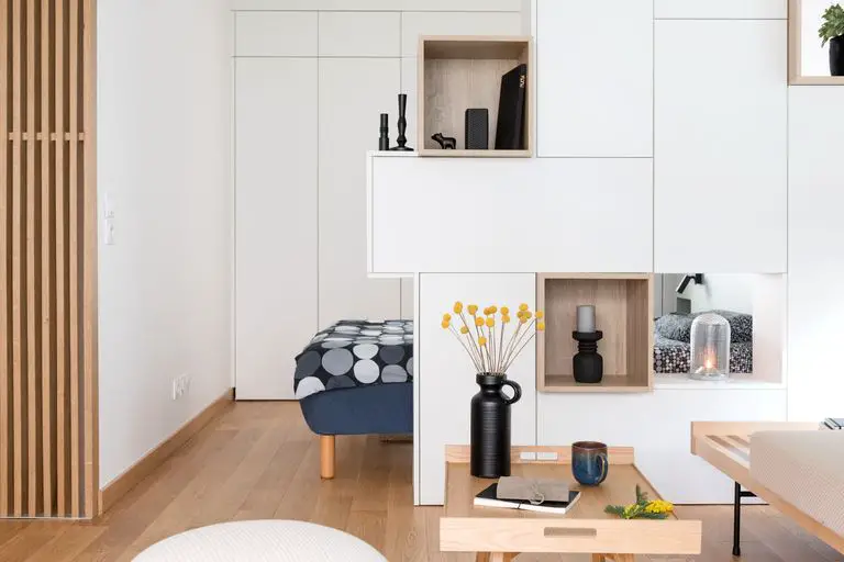 巧妙设计打造 50m2 开放式一居室-8