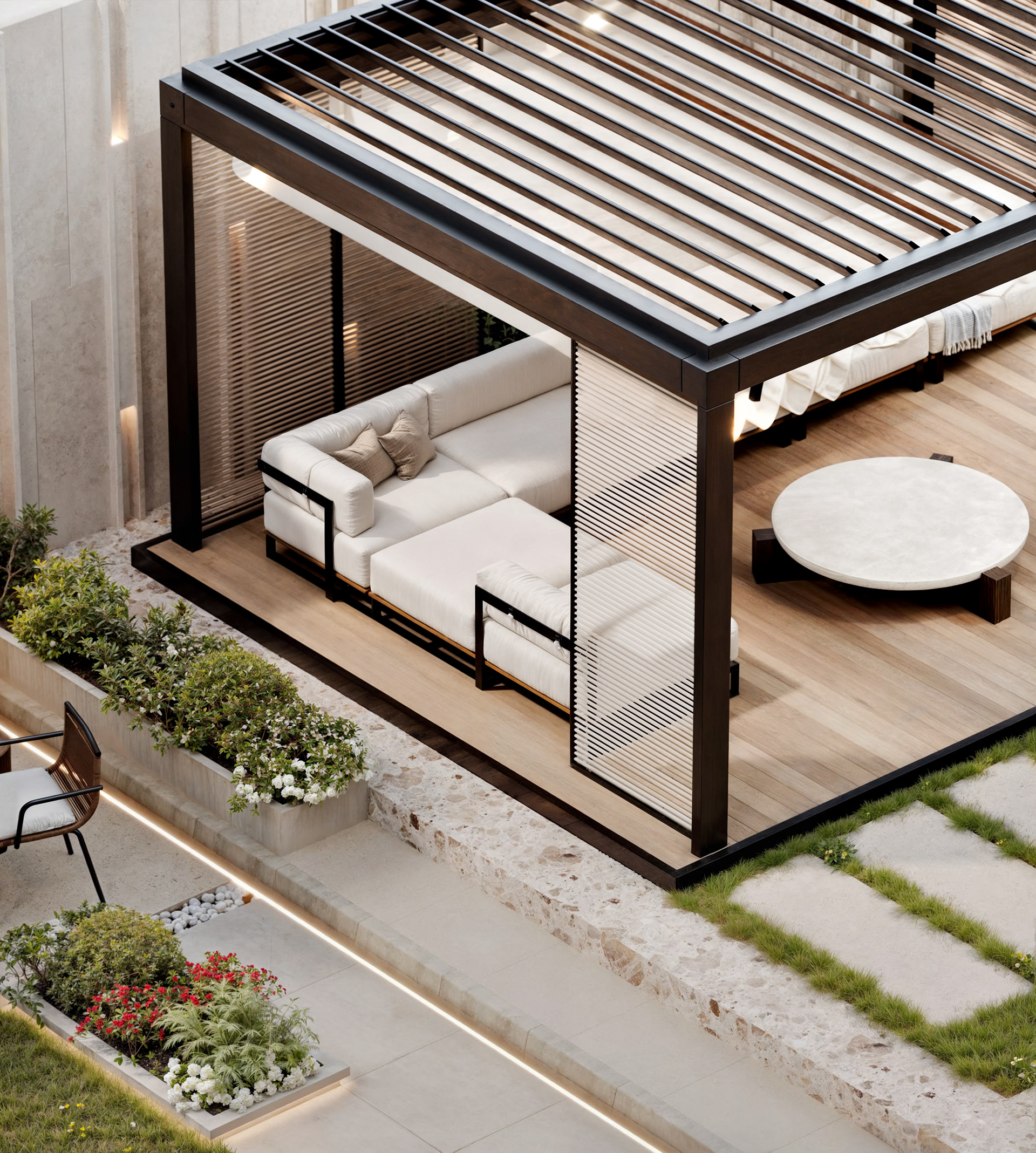 Contemporary Outdoor Living for a Private Villa-8