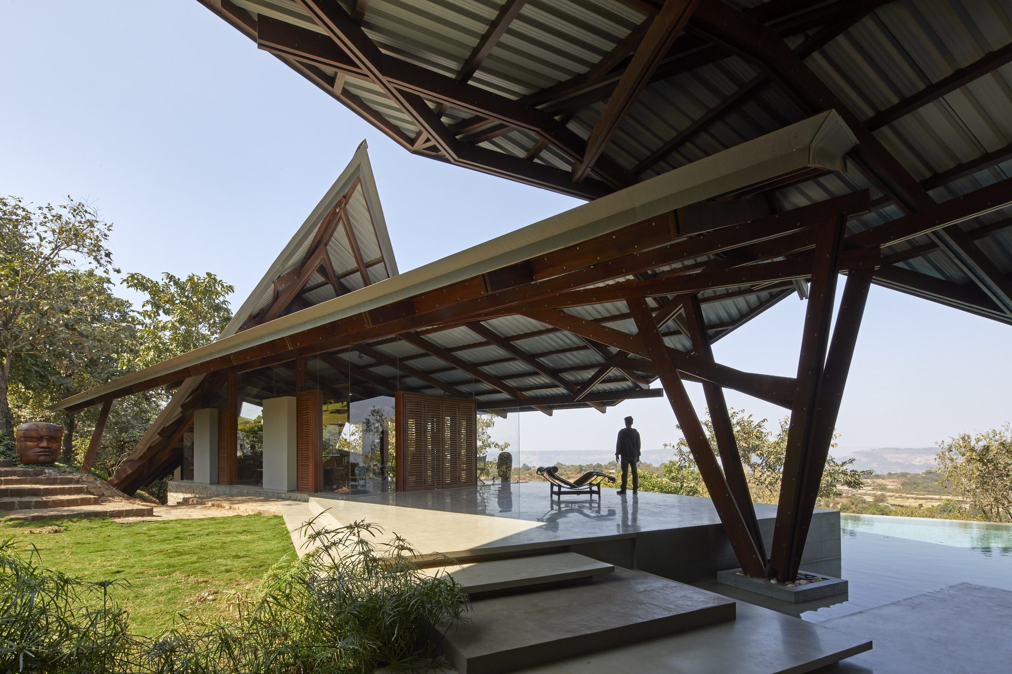 侧面阳台屋丨印度丨Malik Architecture-33