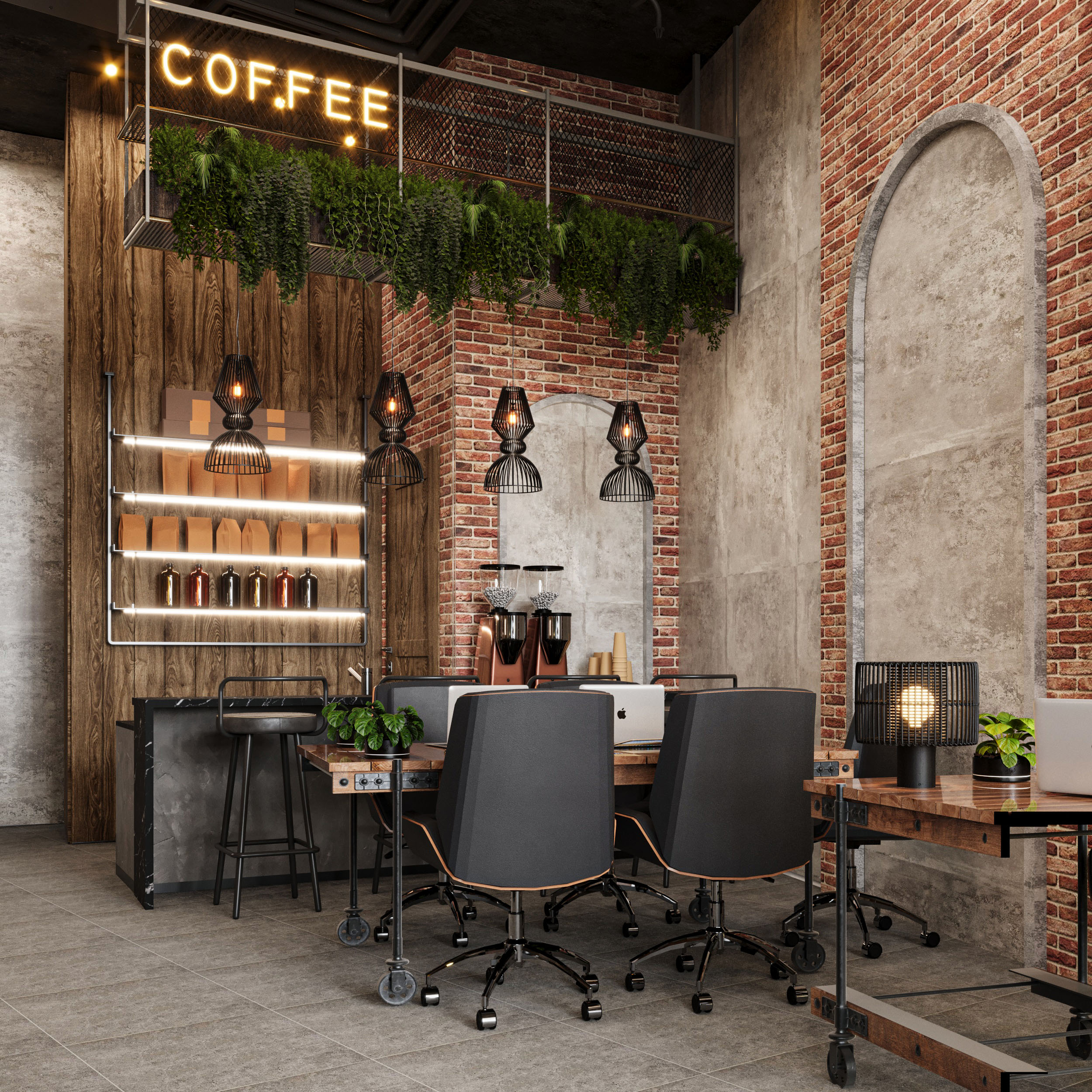 Industrial administration company and cafe-0