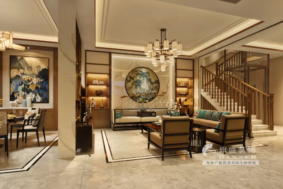 赵振庭的现代中式别墅设计 | 空间、意境与文化的完美融合-51