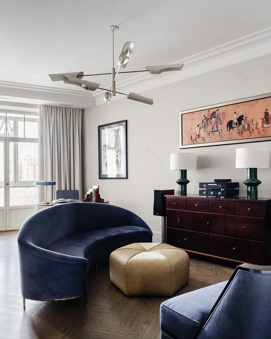 斯大林式住宅中为有两子家庭设计的公寓丨俄罗斯莫斯科丨Олег Клодт,Анна Агапова-15