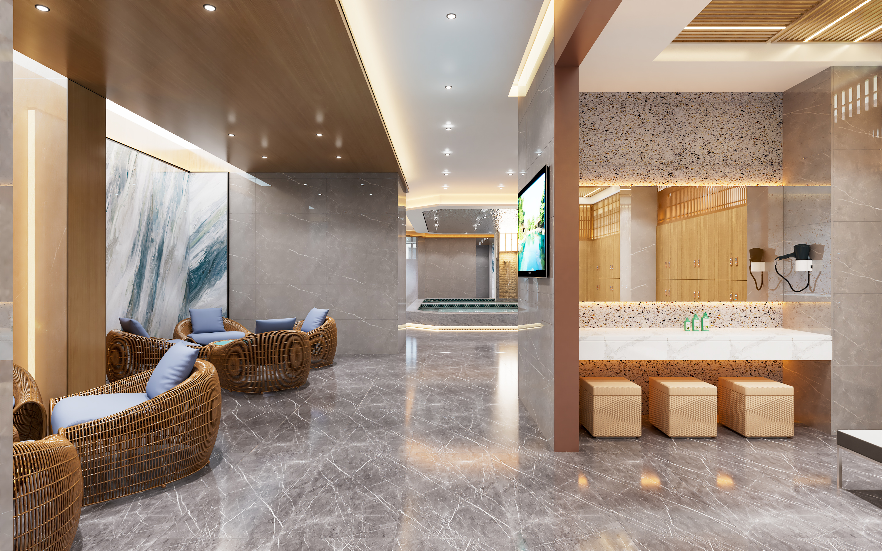 设计新作 | 来宾洗浴中心设计 | 足浴会所设计-29