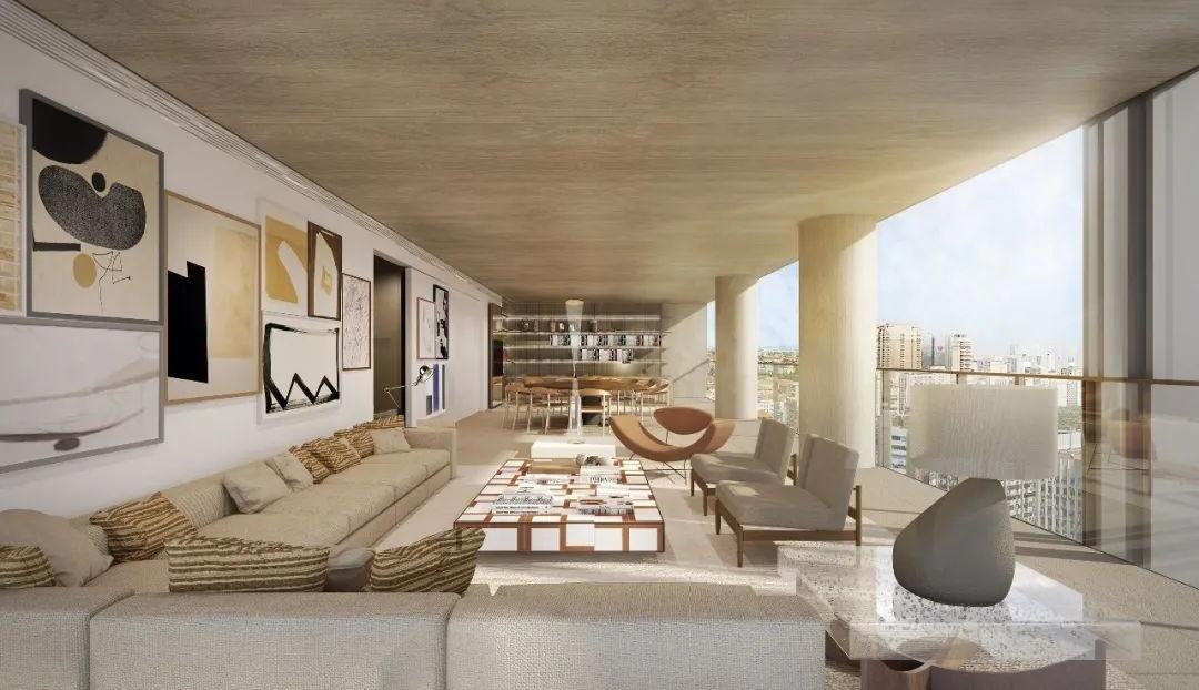 Arthur Casas Studio--一梯两户的平层公寓楼样板房公开-17