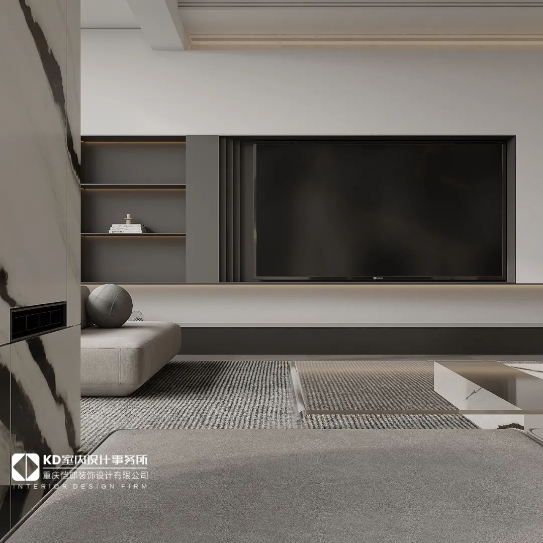 重庆星瀚雅府现代极简风设计丨中国重庆丨KD 室内设计事务所-22