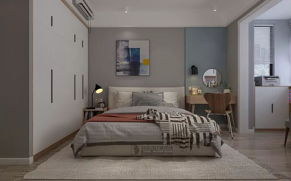 105㎡北欧风三居室,功能与舒适完美融合-38