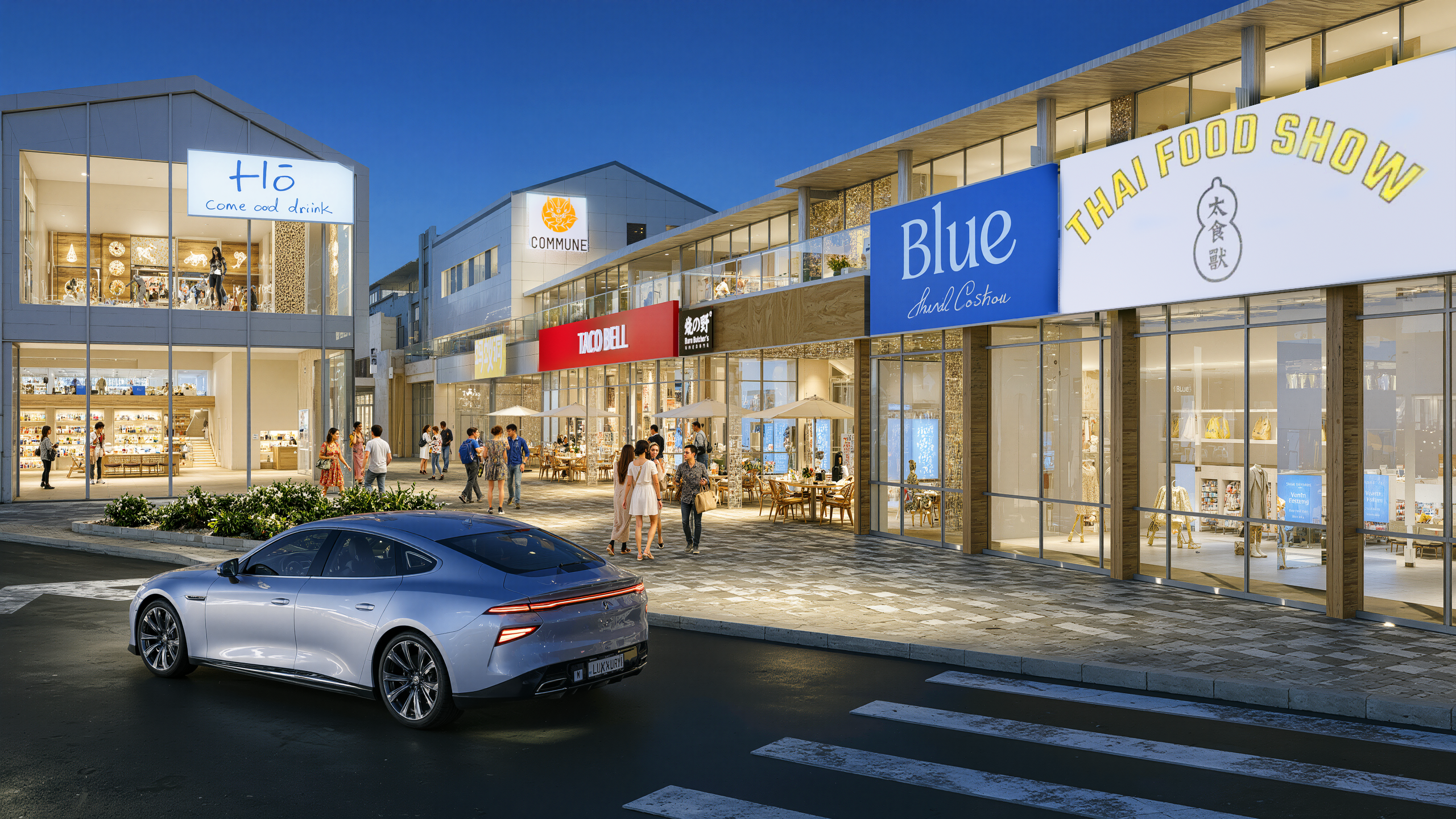 商业街建模渲染效果表现-5