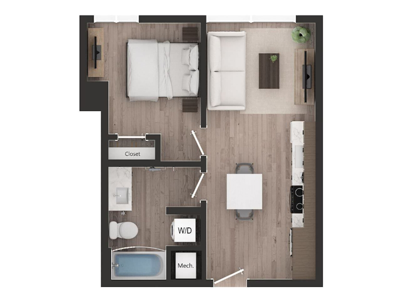 Skyglass Apartments 租赁住宅楼丨美国西雅图-39