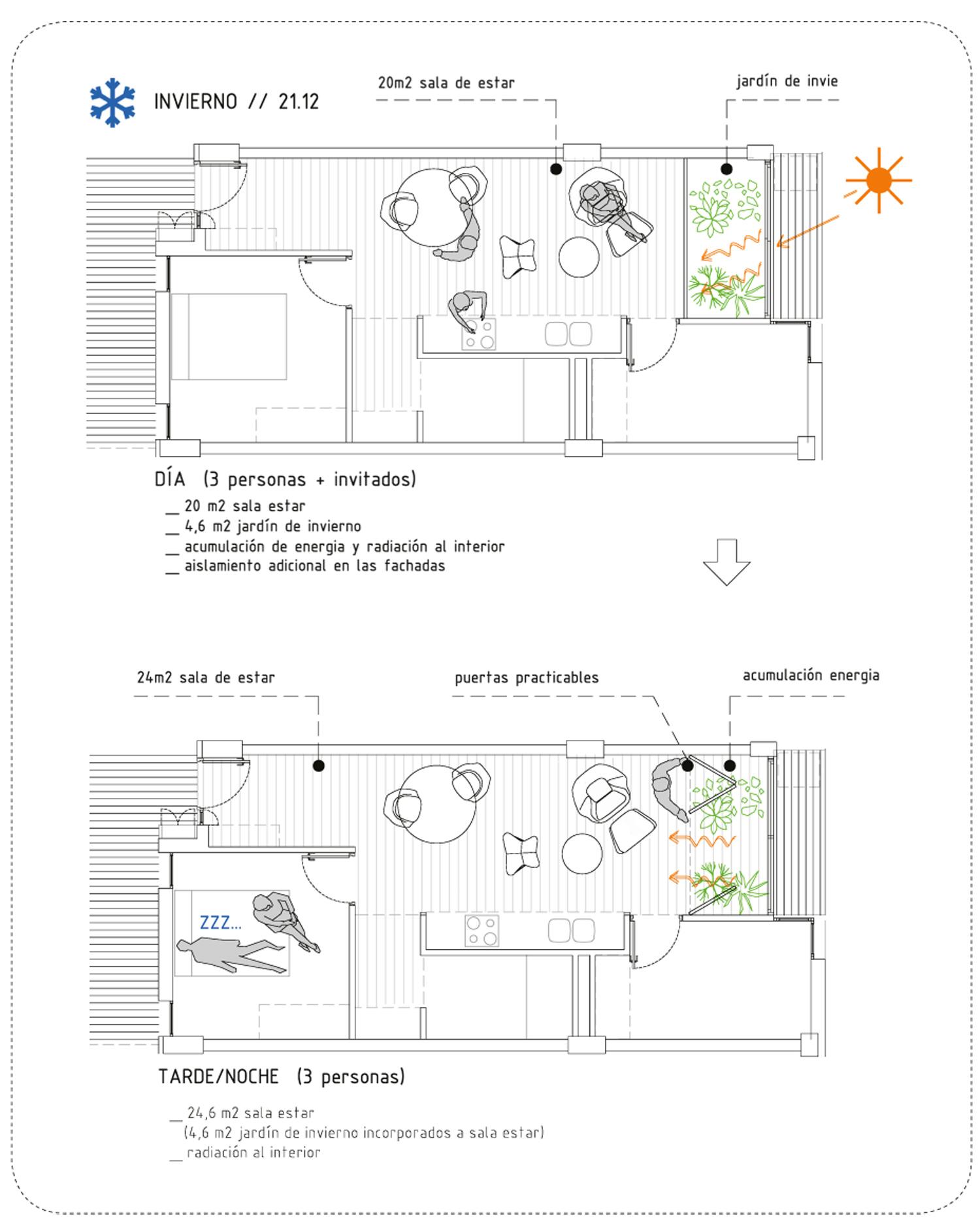 巴塞罗那创新住宅 | 集成被动式生物气候策略-13