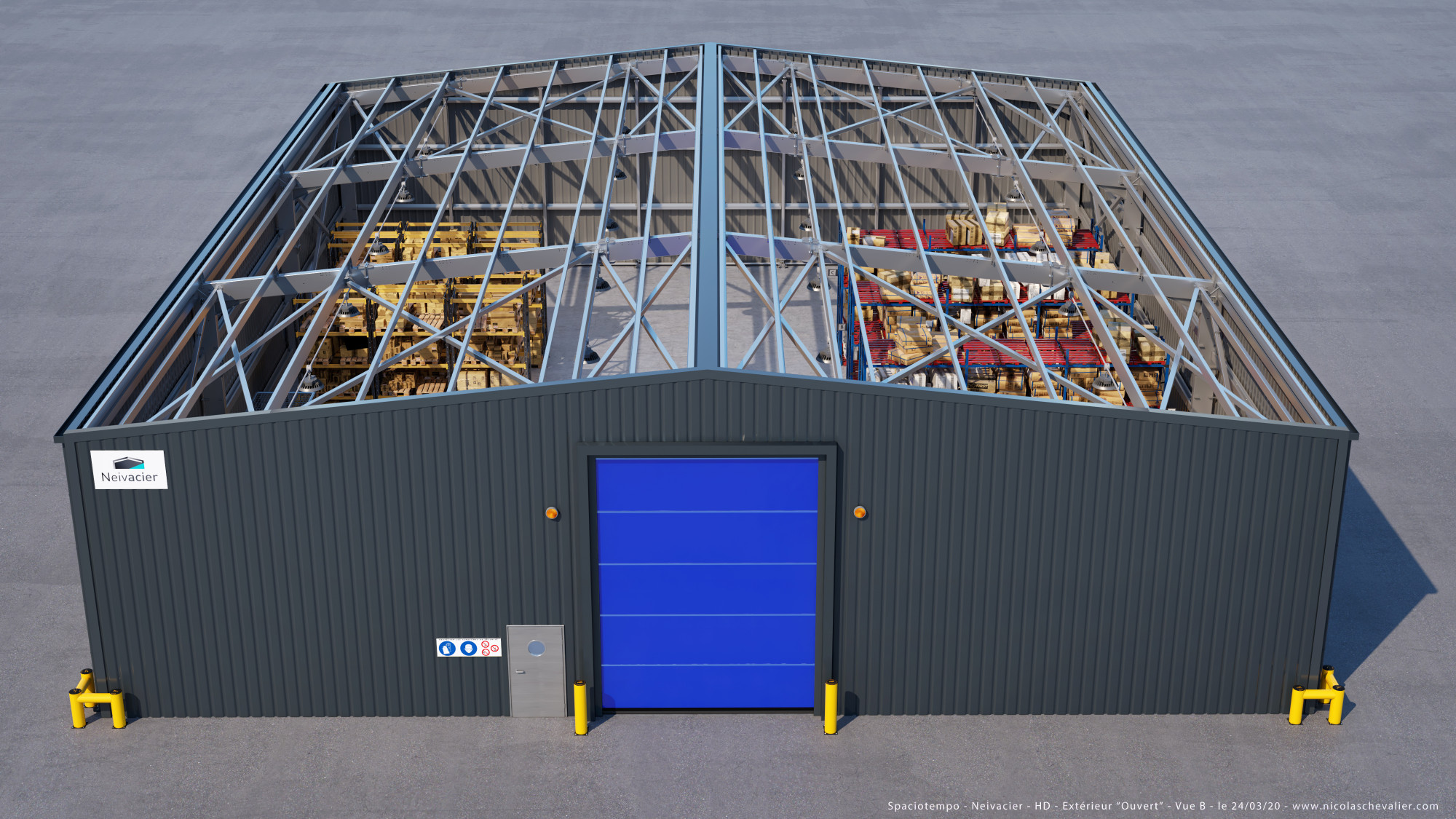 Industrial Building - 3D Visualization - Spaciotempo-1