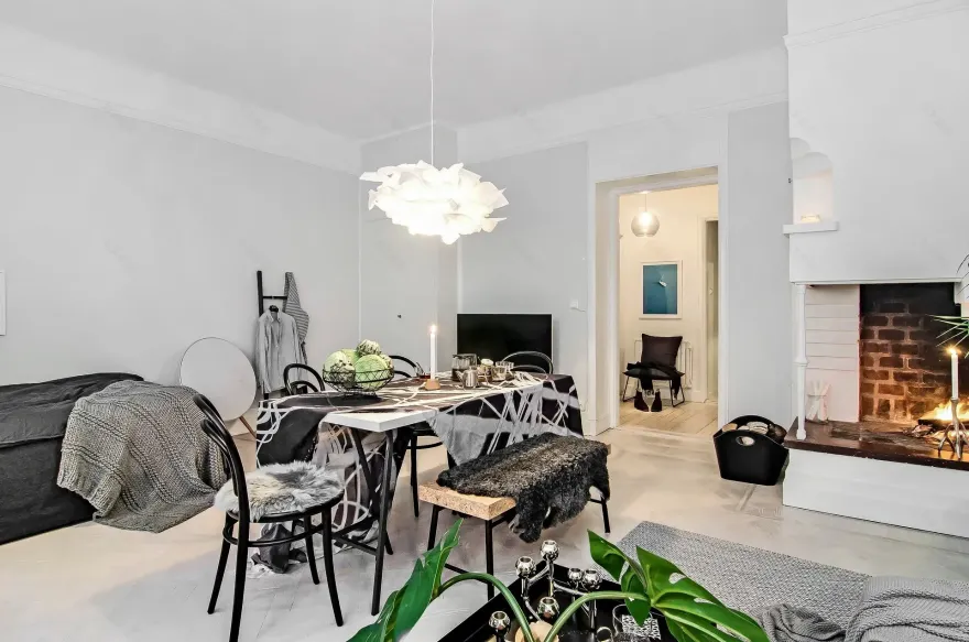 39 平米瑞典小公寓舒适待客之道-9