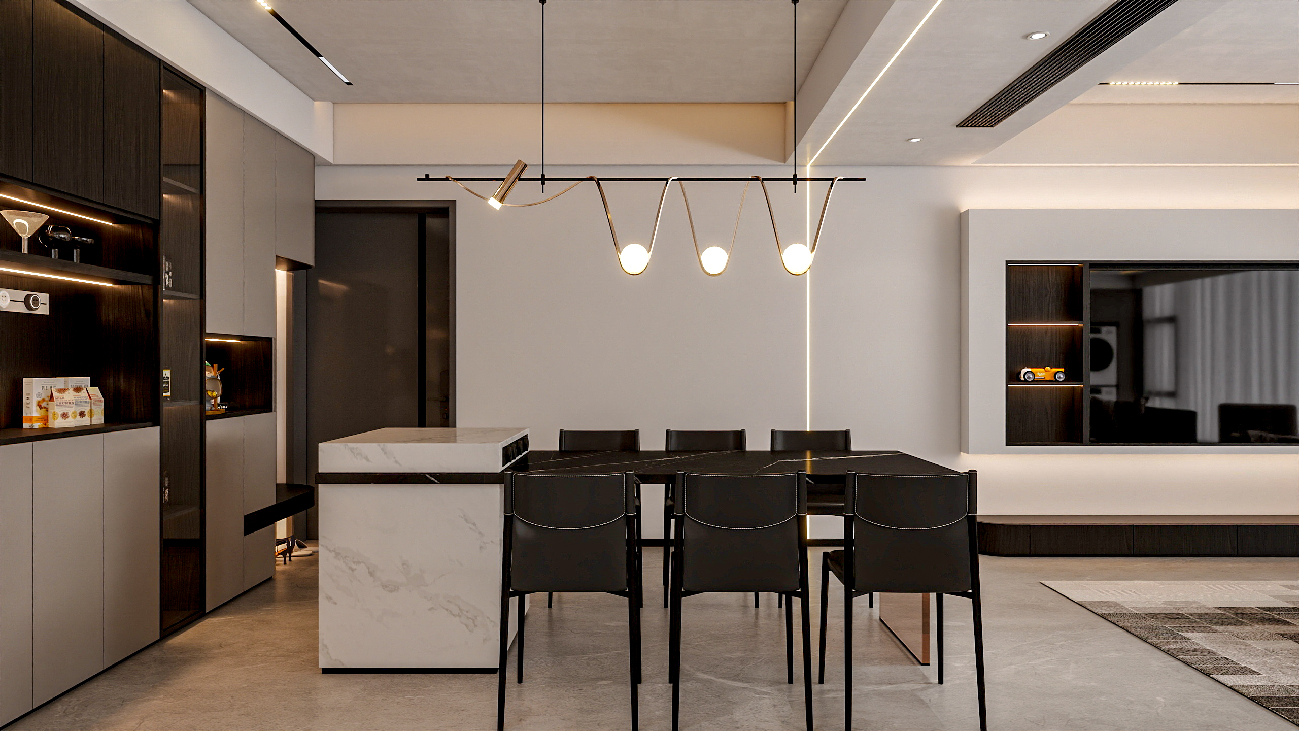 四川成都青白江拦冲新居（132平方现代简约三居室）-14