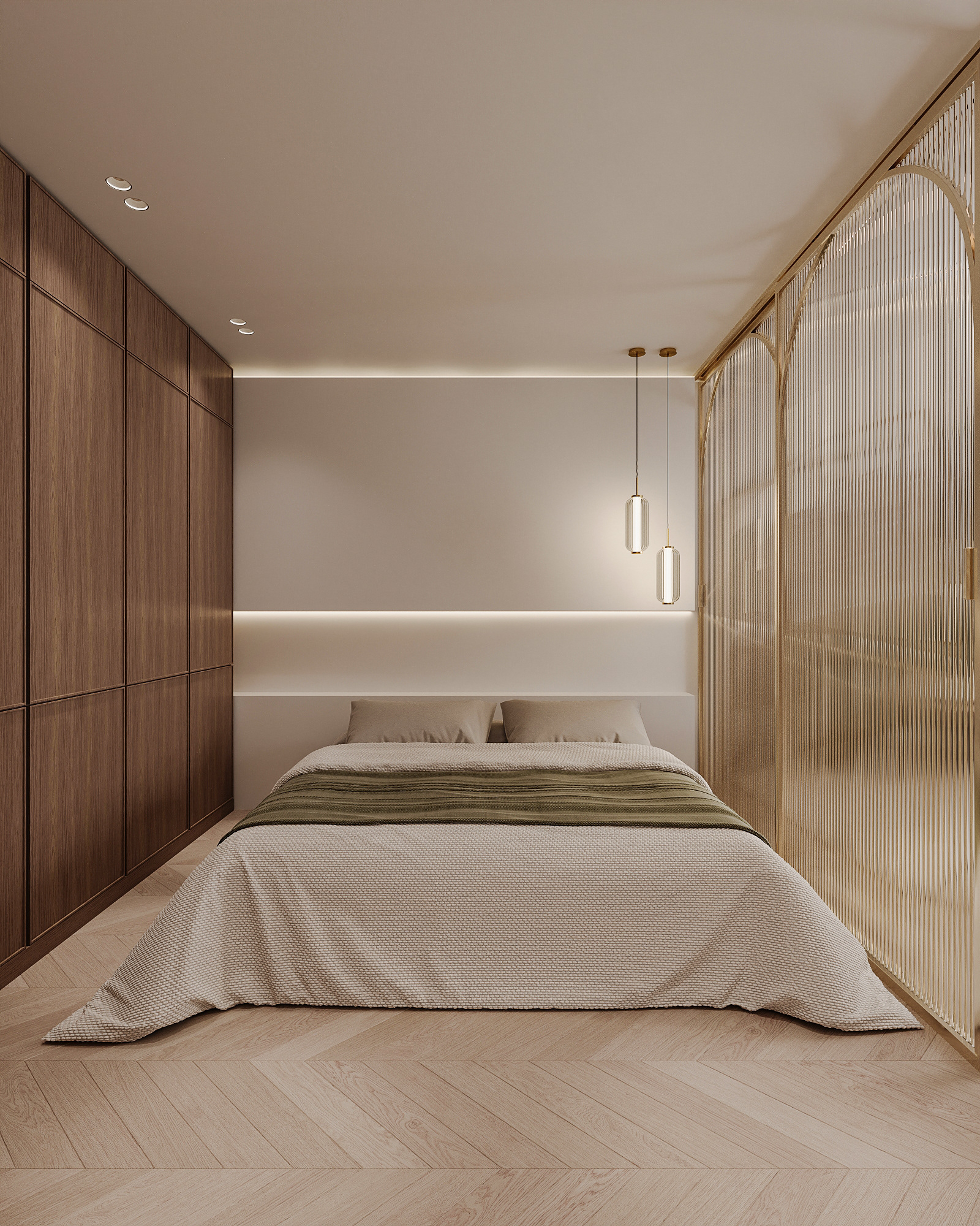 khaki & wood apartment-7