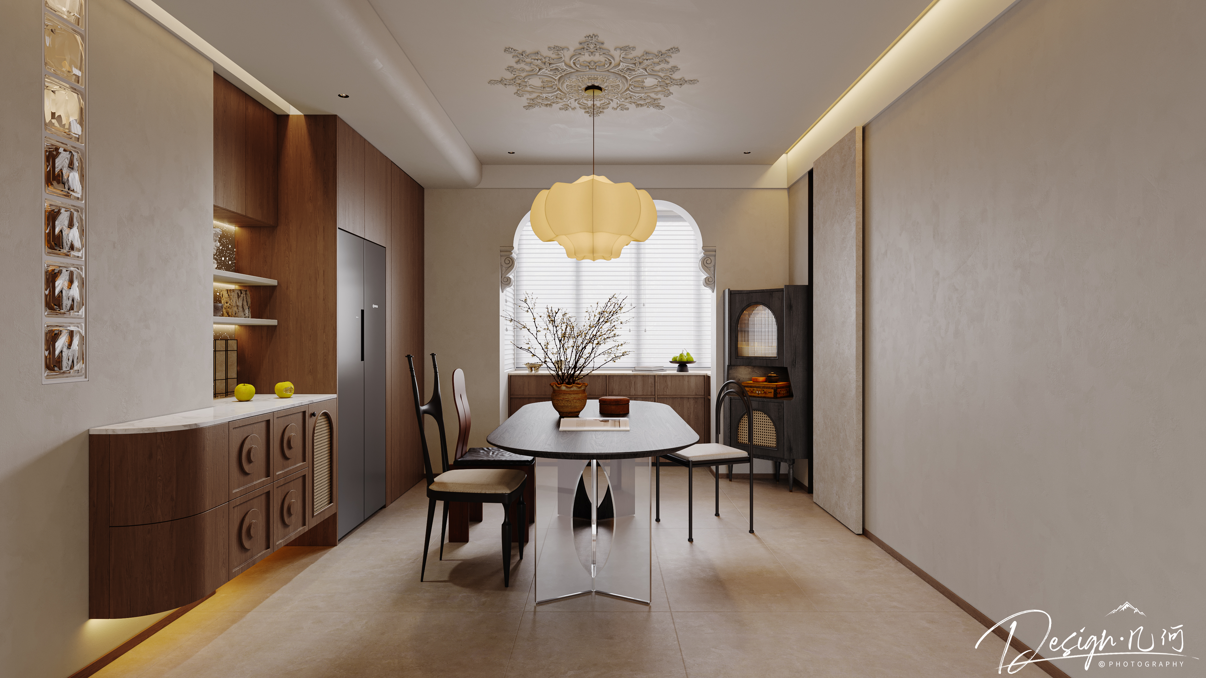 几何空间视觉表现 | 石榴林语春晓法式中古风-5