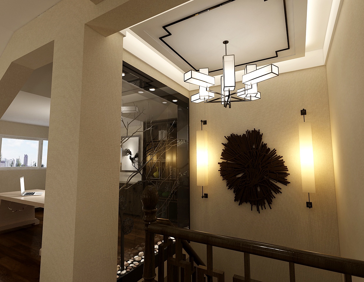 新东方天地240平新中式阁楼-10