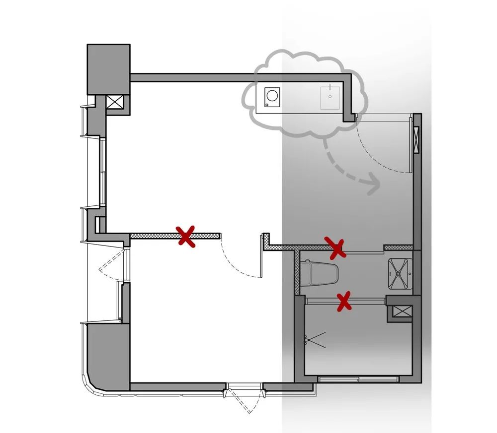 30㎡一居改两居，教科书般改造-8