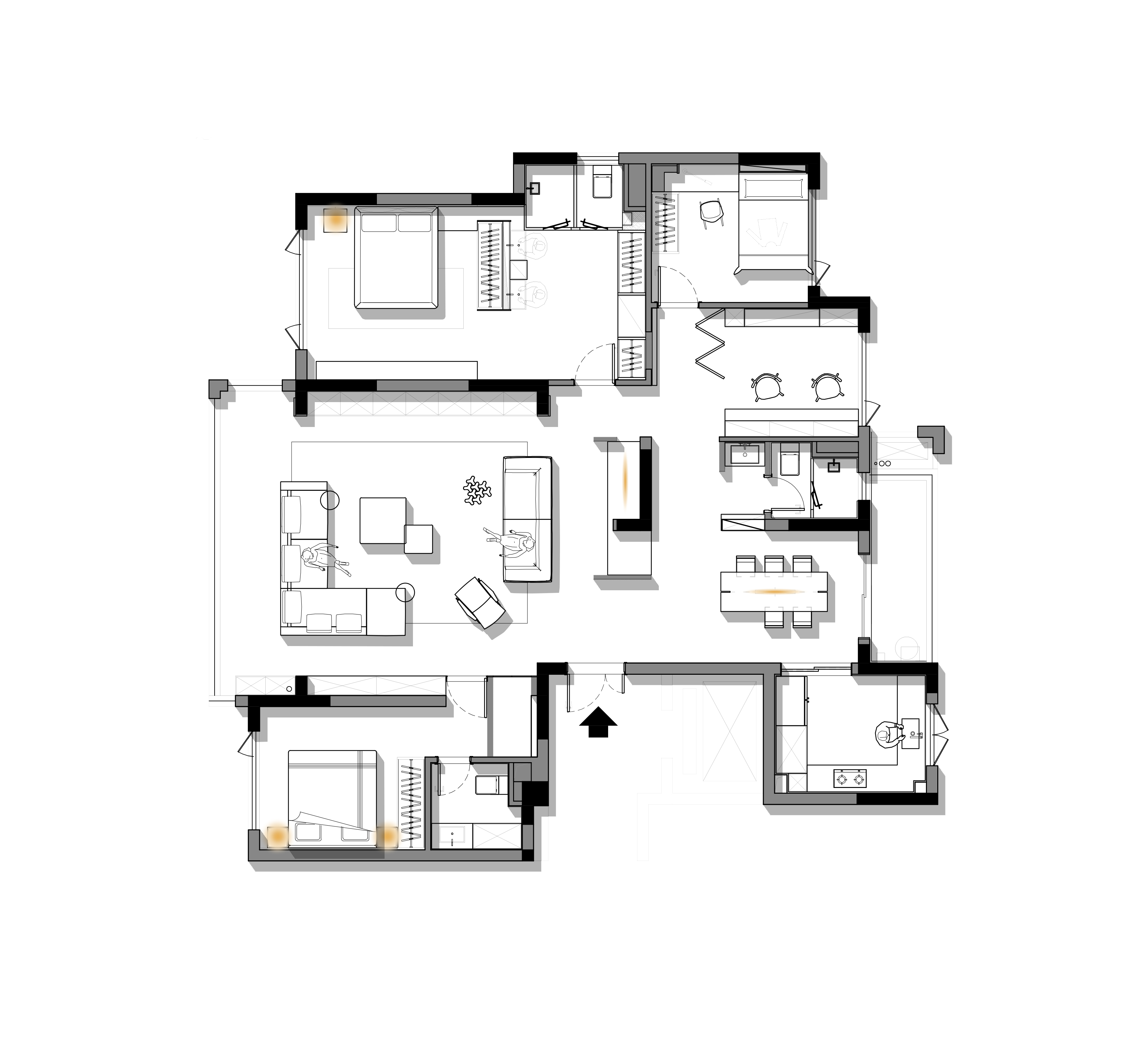 《冈极》200㎡精装改造 · 宏福樘实景丨中国成都-60