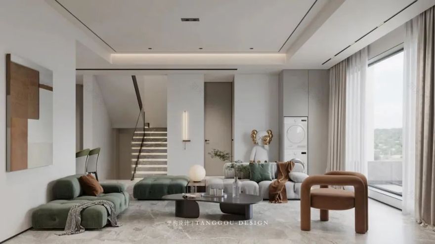 奶油色调私宅丨中国武汉丨堂构设计-96