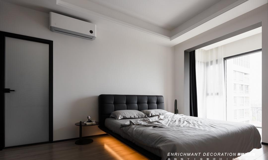 极致黑白 · 简约高级感爆棚的精装房改造丨易越-47